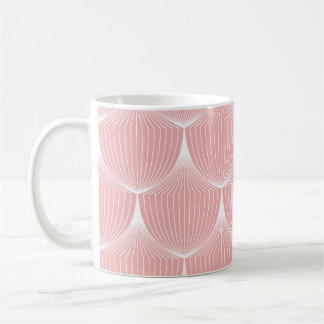 Roting 20:s linjära skalor: Elegant Mönster Kaffemugg