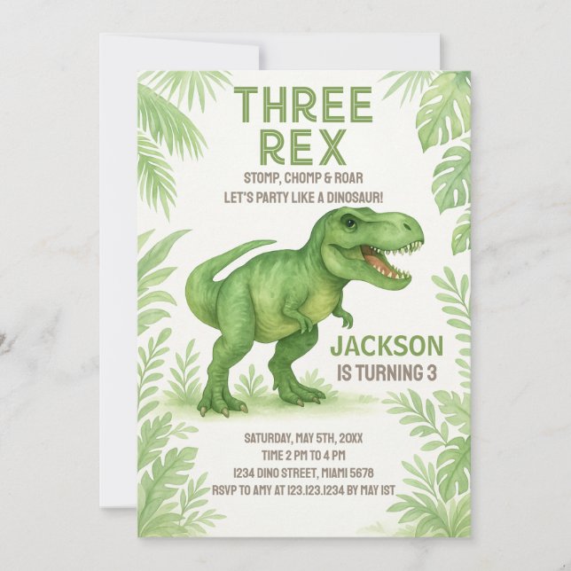 Roting Party Card för barn Julkort (Framsida)