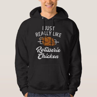 Rotisseriekycklingkläder - Rolig Kycklingälskare D Hoodie
