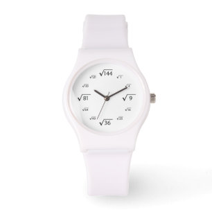 Rotmatematik (svart/vitt) armbandsur