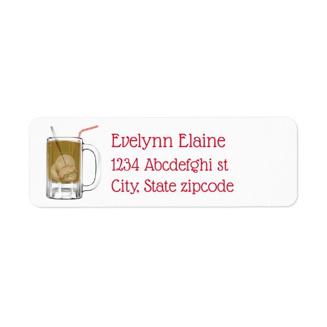 Rotöl flyter returadress etikett (Framsidan)