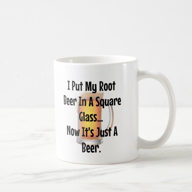 Rotöl i ett glas... Nu är det bara öl Kaffemugg (Höger)