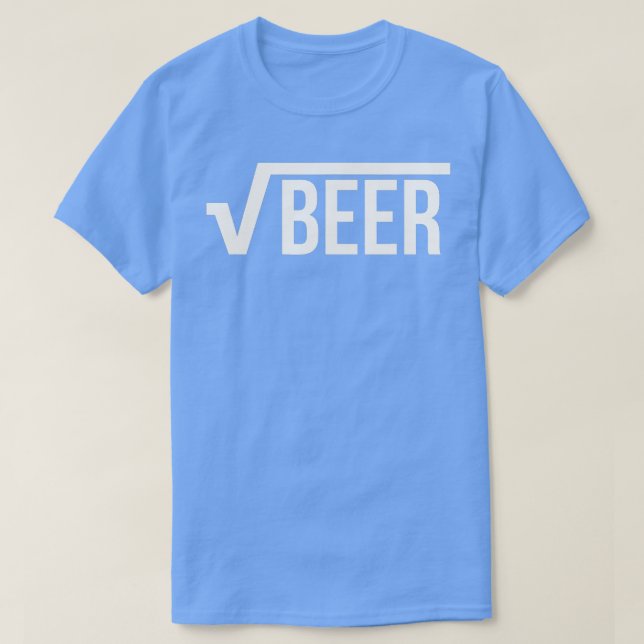 Rotöl (Square Root of Beer) Math Joke T Shirt (Design framsida)