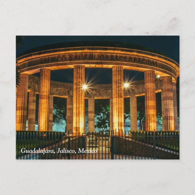 Rotonda de los Jalisciences Ilustres Vykort (Framsida)