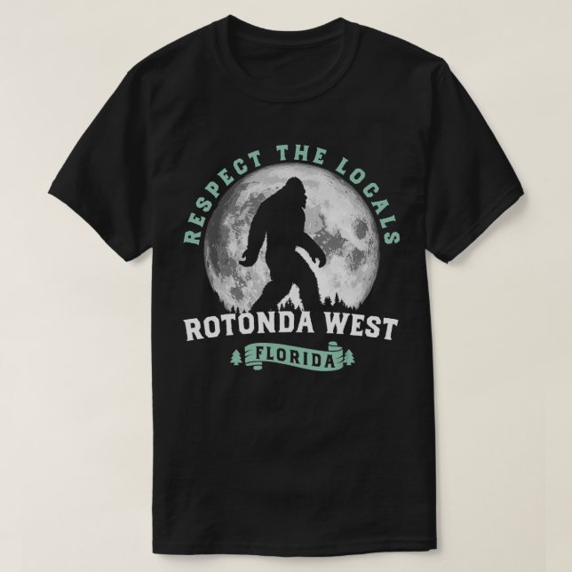 Rotonda Väster Florida respekterar träsket Ape T Shirt (Design framsida)