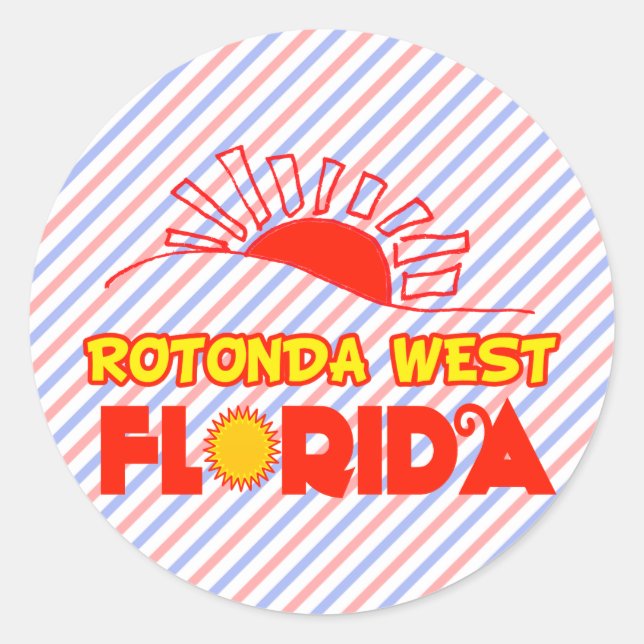 Rotonda Väster, Florida Runt Klistermärke (Framsida)