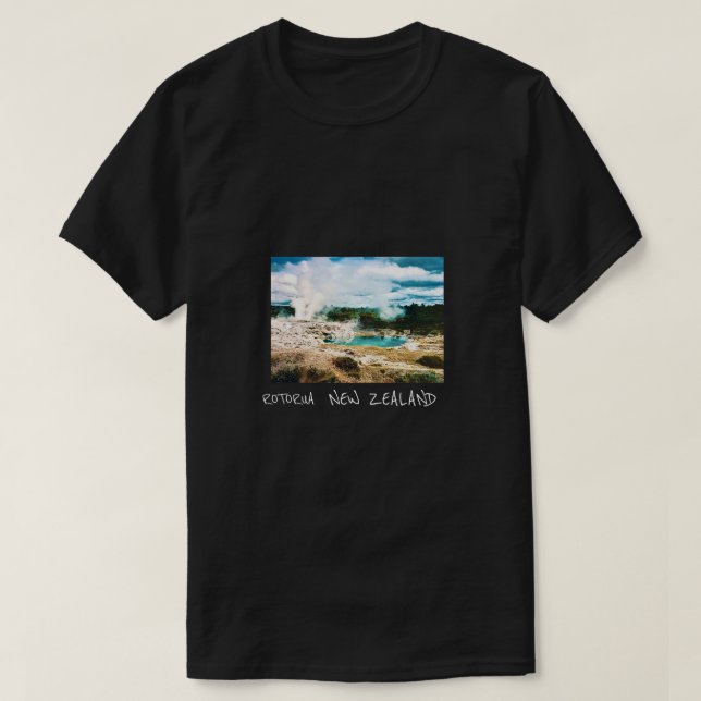 Rotorua Nya Zeeland resa T-Shirt (Design framsida)