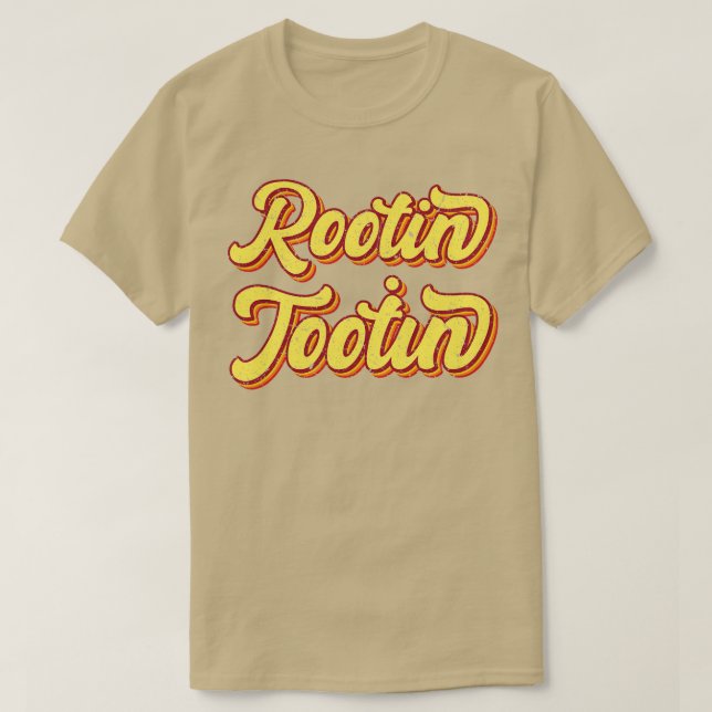 Rototin Tooting Retro Typography T Shirt (Design framsida)