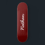 Rött Anpassade Mini Skateboard Bräda 18,5 Cm<br><div class="desc">Red Anpassade Skateboard. En elegant,  svart,  trendigets skateboard. Anpassa med en egen namn. Gör en roligt till dig själv eller en födelsedagspresent till någon du kärlek.</div>