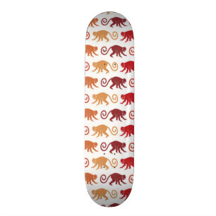 Rött apamönster mini skateboard bräda 18,5 cm