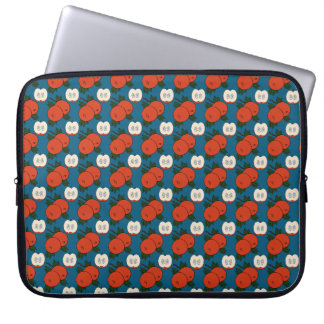Rött äppelmönster laptop fodral