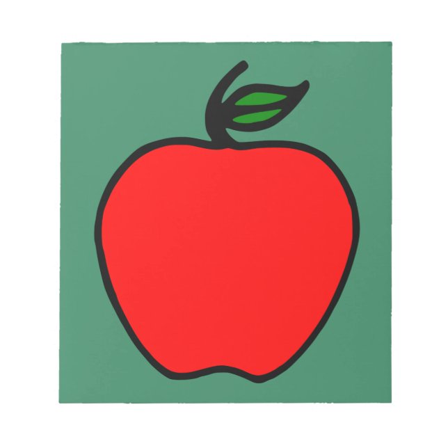 Rött äpple anteckningsblock  (Framsida)