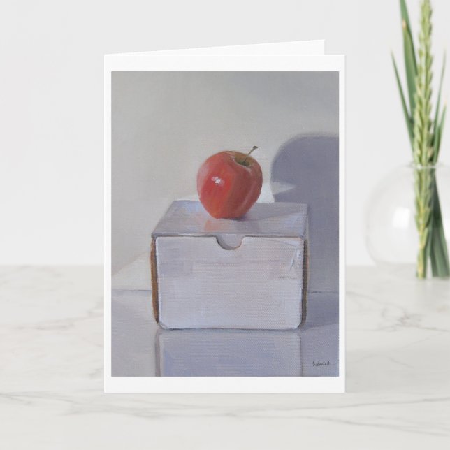 Rött Apple konstkort Kort (Framsida)