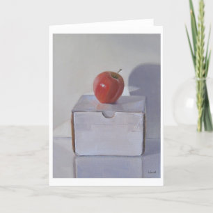 Rött Apple konstkort Kort
