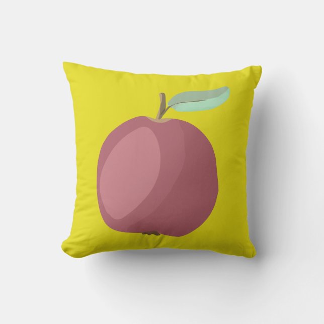 Rött äpple kudde (Framsida)