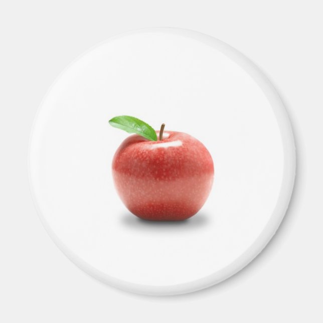 Rött äpple magnet (Framsidan)