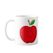 Rött äpple med Lycklig Ansikte