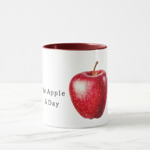 Rött äpple om dagen mugg