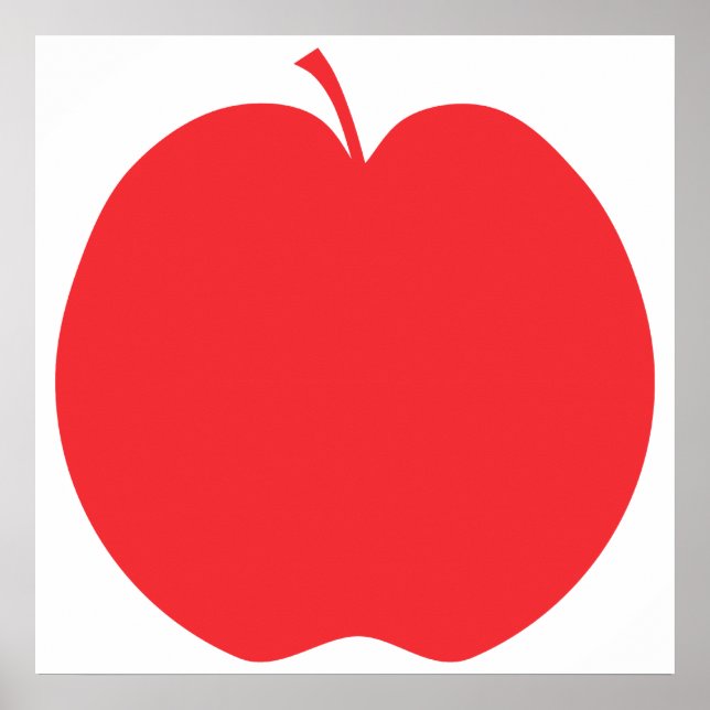 Rött äpple. poster (Framsidan)