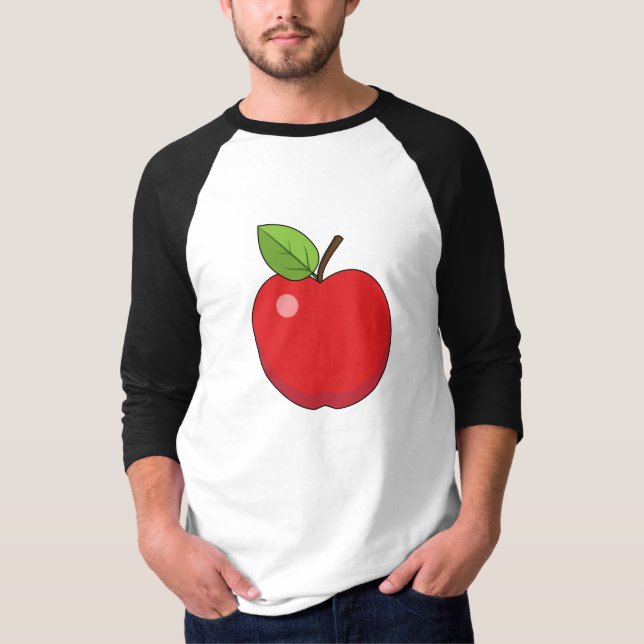 Rött äpple t shirt (Framsida)