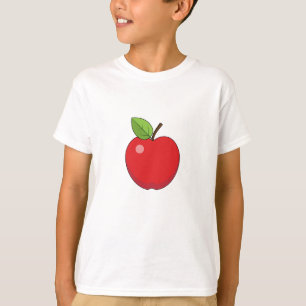Rött äpple t shirt