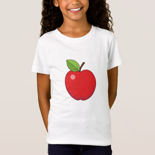 Rött äpple t shirt (Framsida)
