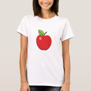 Rött äpple t shirt