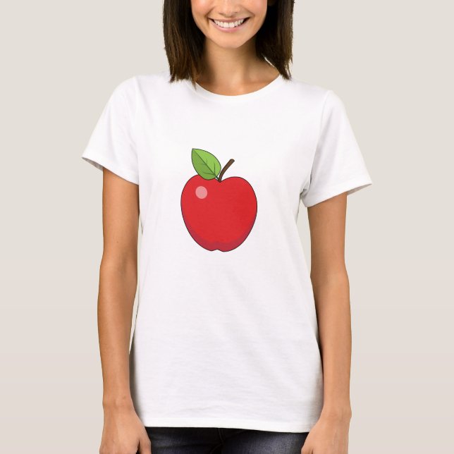 Rött äpple t shirt (Framsida)