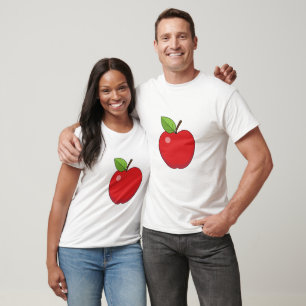 Rött äpple t shirt