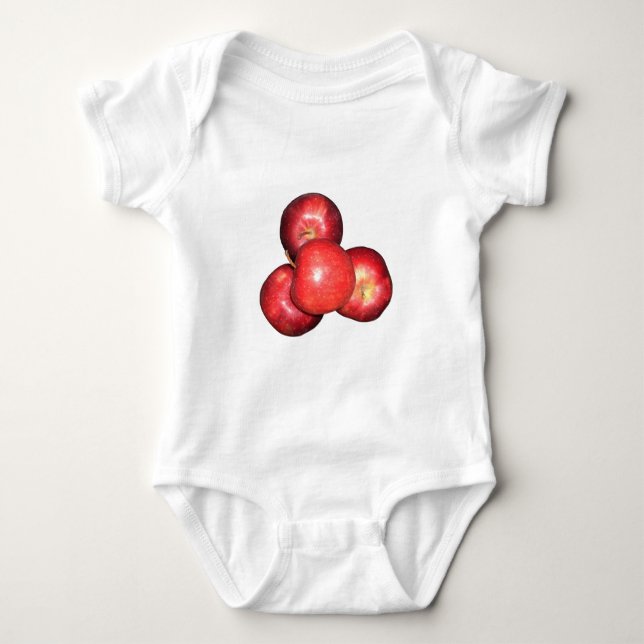 Rött äpple tee shirt (Framsida)