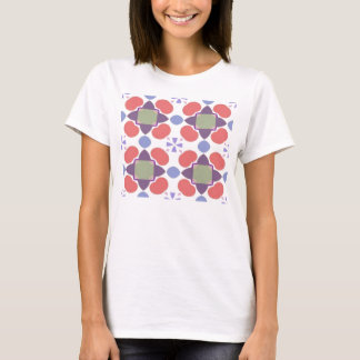 rött äpplemönster tee