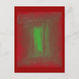 Rött att göra grön Josef Albers vördnad Vykort