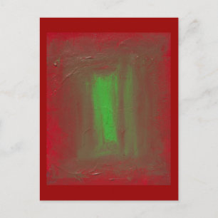 Rött att göra grön Josef Albers vördnad Vykort