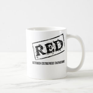 RÖTT avgått extremt farligt Kaffemugg