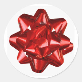 Rött band/kuvertförsegling/etikett runt klistermärke