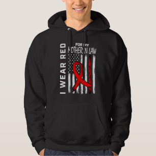 Rött band Svärmor Hjärtsjukdom Medvetenhet U Hoodie