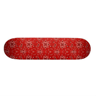 Rött Bandana Skateboard