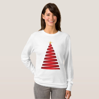 Rött bandträd t-shirt