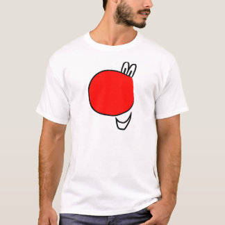 Rött bekläda för näsdagar tee shirt