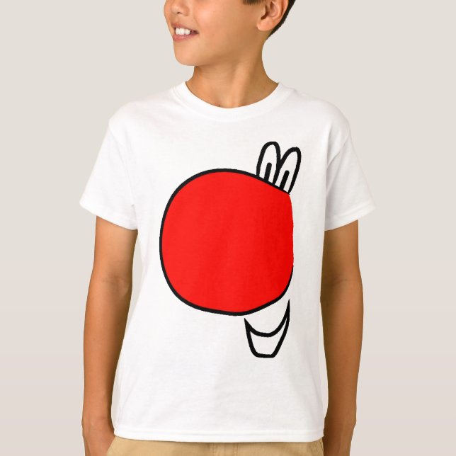 Rött bekläda för näsdagar tee shirt (Framsida)