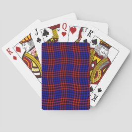 Rött Blått Plaid Rutigt Sömlöst Mönster Casinokort