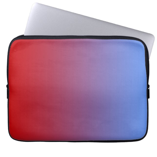 Rött blekna som slösar färger, enkel design laptop sleeve (Framsidan)