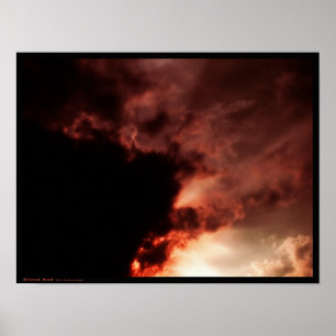 Rött blod poster