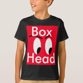 Rött boxas det Head teckenet komiska roliga T-shirt