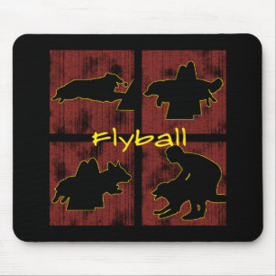 Rött boxas Flyball Musmatta