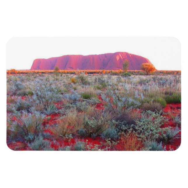 rött center uluru magnet (Horisontell)