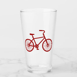 Rött cykelglas glaskopp