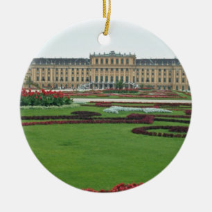 Rött det Shonbrunn slottet av Habsburgsna, Wien, Julgransprydnad Keramik