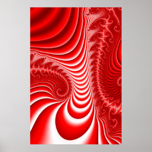 Rött dimensionera poster