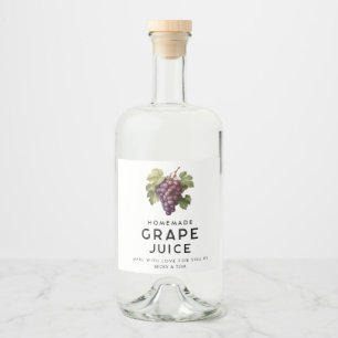 Rött druvjuice hemmagjord recept spritflaskor etikett